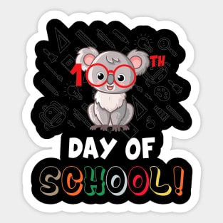 100 Days Of School Gift Koala Happy 100th Days Of School Sticker